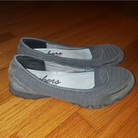 Skechers gray Slip-On Flats - Picture 1 of 8